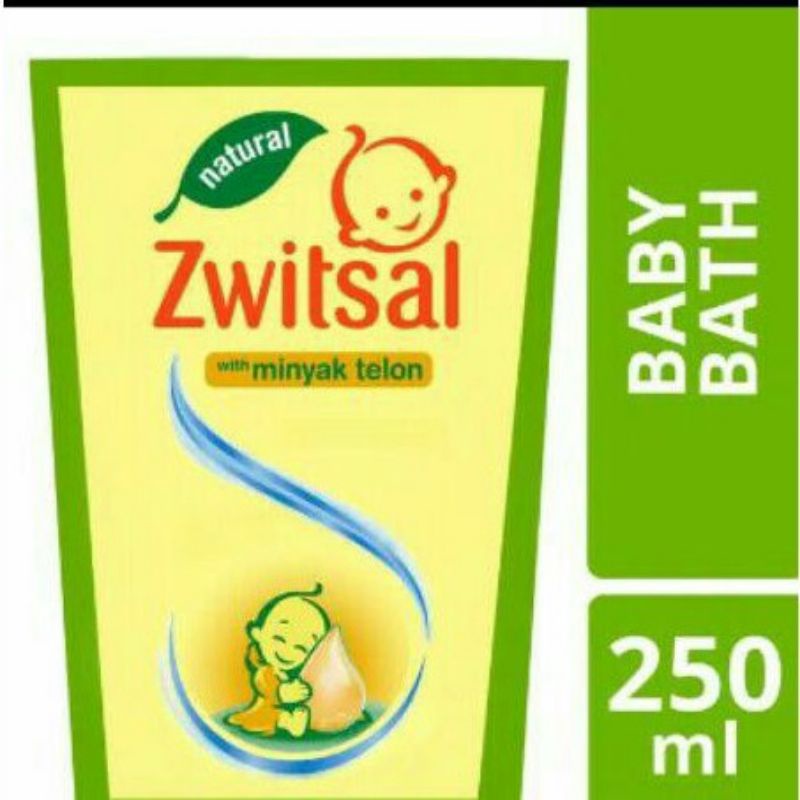 Zwitsal Baby Bath Natural with dengan Minyak Telon 250ml Refill