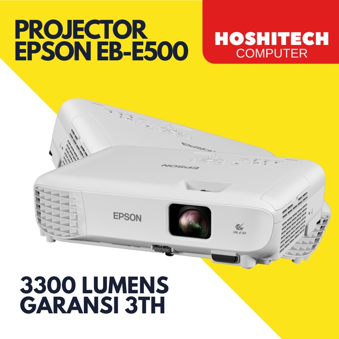 PROJECTOR EPSON EB-E500 XGA 3300 LUMENS PROYEKTOR GARANSI 3TH