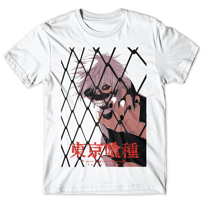 Kaos Anime Tokyo Ghoul Kaneki Ver 1 - Anime Manga - Chicken Garment