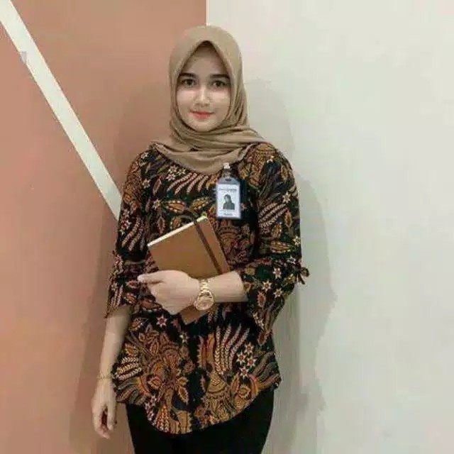 Atasan Batik Wanita M L Xl Xxl