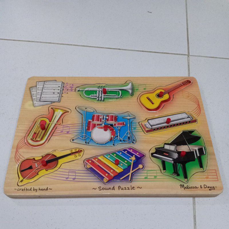 Preloved melissa & doug puzzle alat musik
