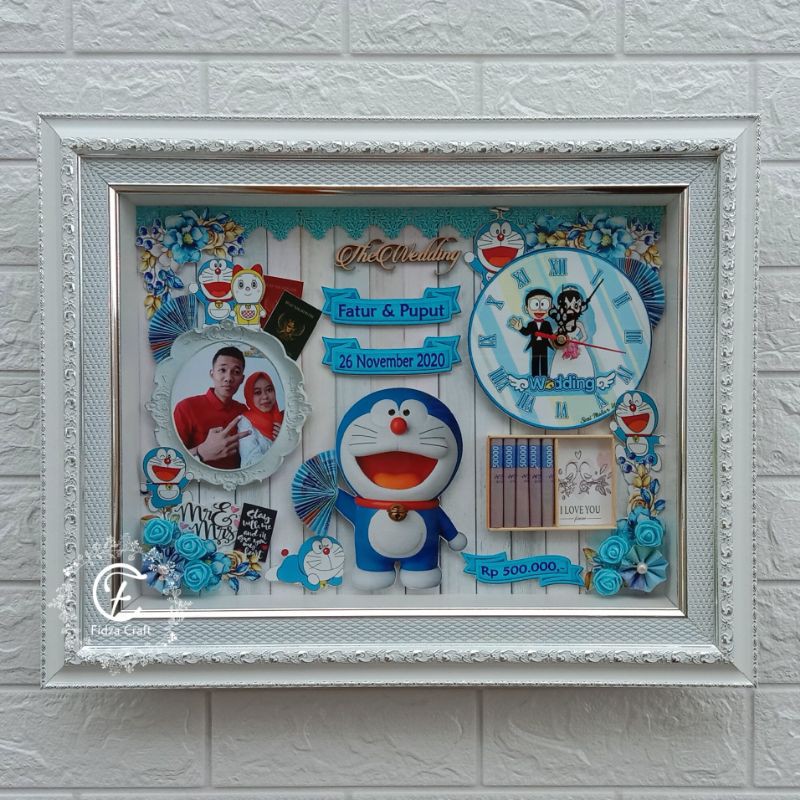 Mahar pernikahan kartun doraemon