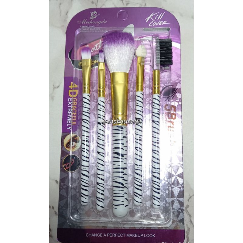 PROMO BRUSH MAKE UP 5IN1 MEIHONGDA HIGH QUALITY