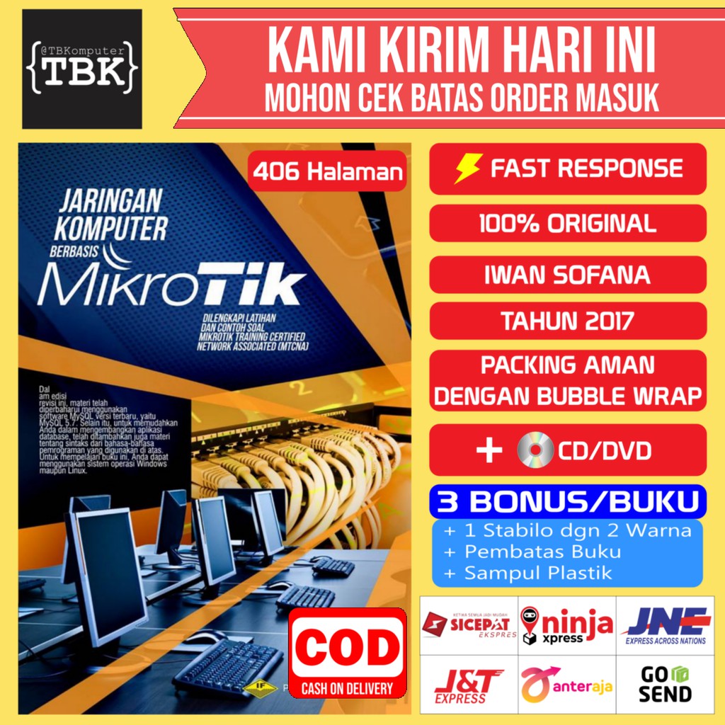 Buku Jaringan Komputer Berbasis Mikrotik Shopee Indonesia