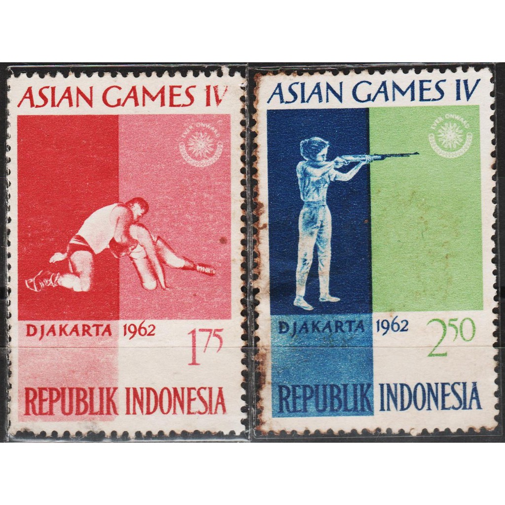 

Perangko Filateli A5-33 Indonesia Mint 2v 1962 Asian Games #353-355