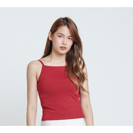 MODAVIE - WILLOW TANK TOP Baju Atasan Wanita Crop Top Tank Top Basic Tanktop Korea