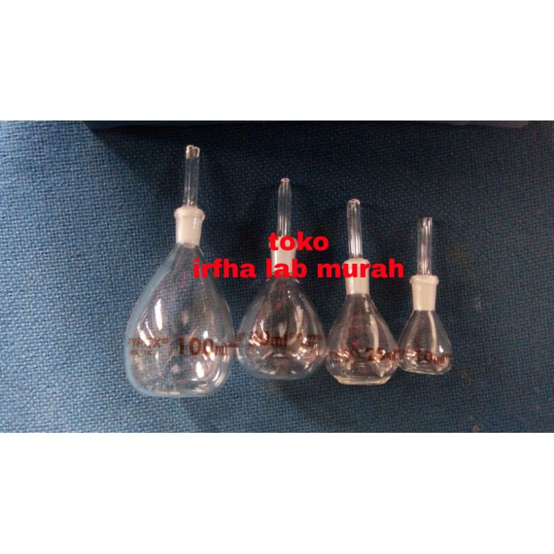 picnometer/piknometer 5ml-500ml pyrex murah