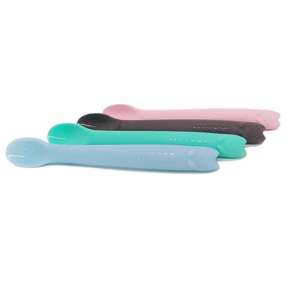 Sendok Makan Bayi Mpasi Silikon Monee Silicone Baby Spoon