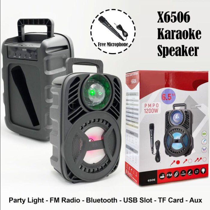 SPEAKER KARAOKE BLUETOOTH XTM-6506 UKURAN 6.5 INCH BONUS MIC - SPEAKER BLUETOOTRH FREE MIC SUPER BASS