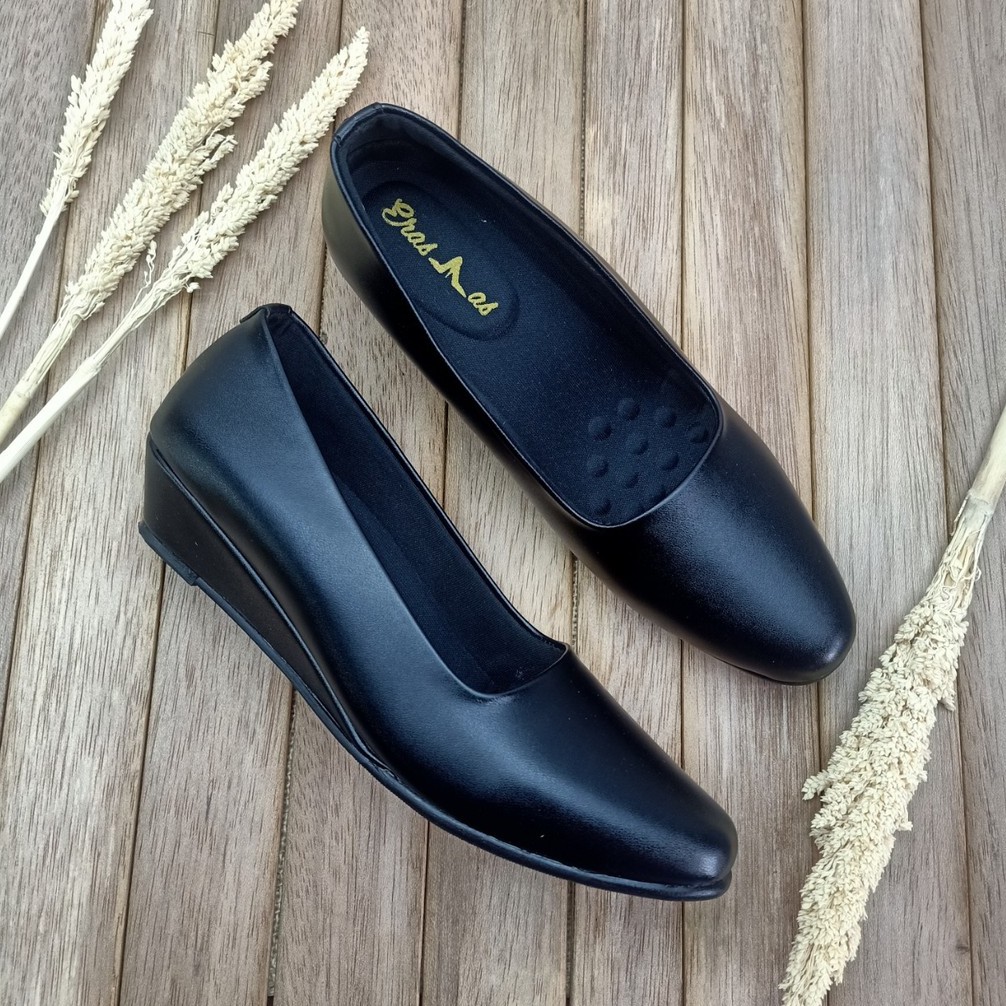 ERASMAS WG3 3 cm Sepatu Kerja Wanita Sepatu Formal Wanita Sepatu Kantor Wanita Sepatu Wedges Wanita