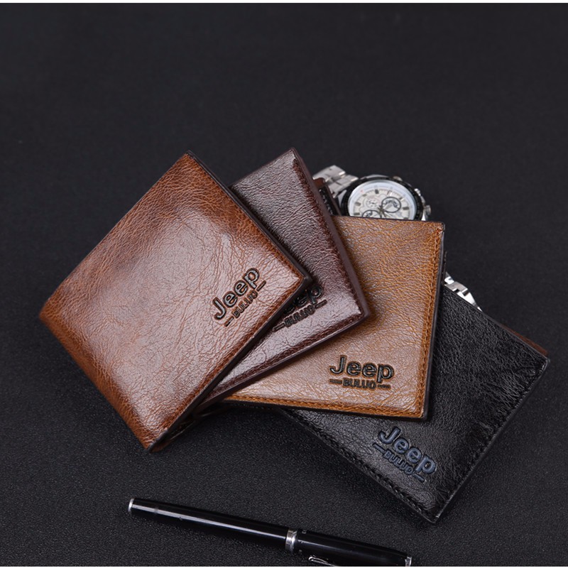 Dompet Hadiah Pria Men JEEP Wallet Short Card Holder