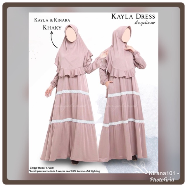 Kayla Dress & Kinara Khimar by Atelier Angelina