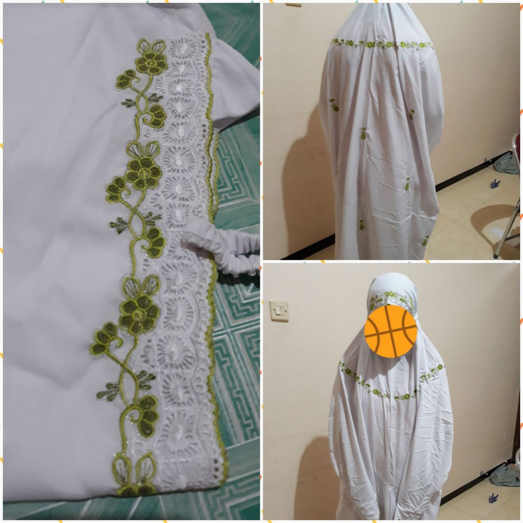 Mukena El Hana ASLI kudus Bordir HALUS