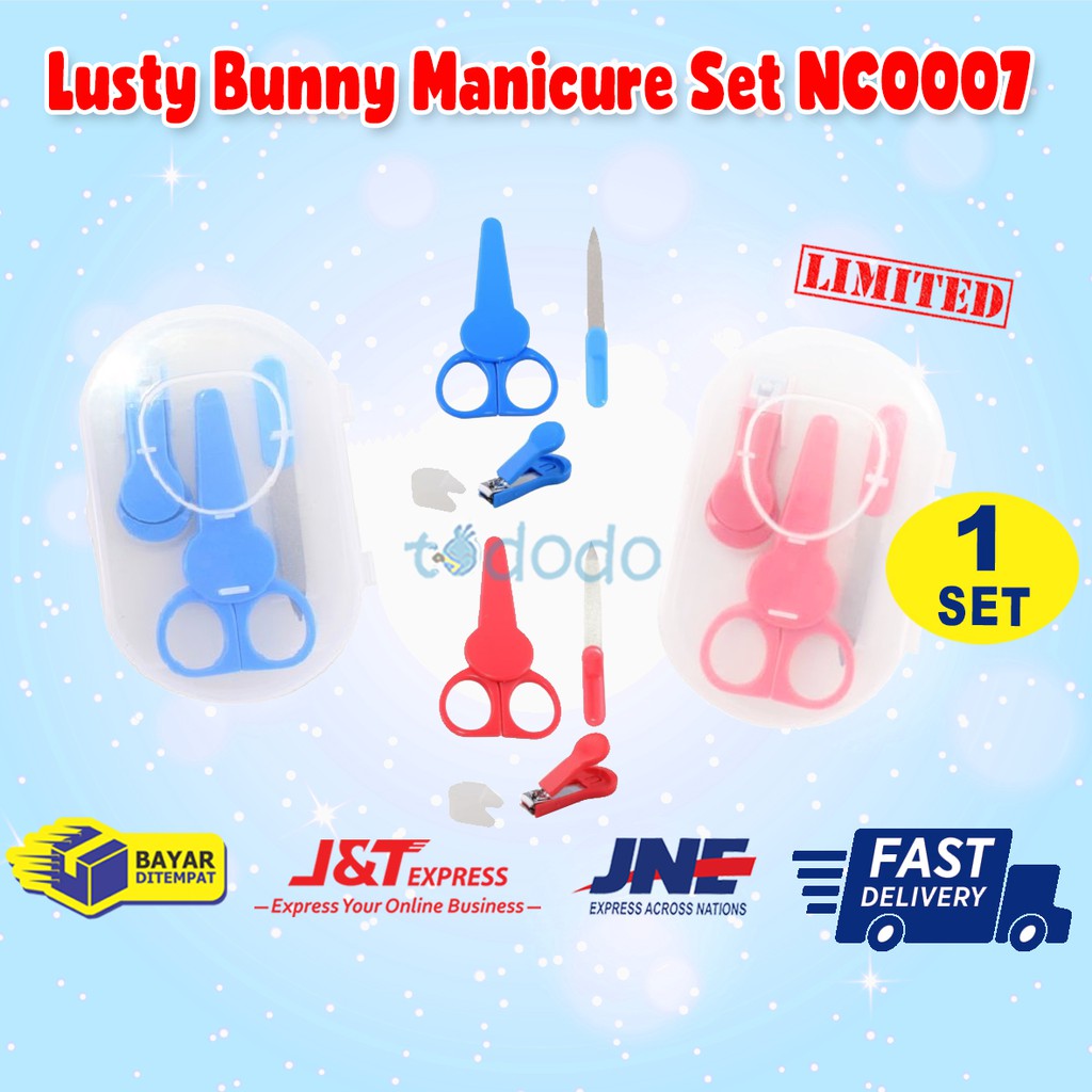 Lusty Bunny Manicure Set NC0007 - Gunting Kuku Bayi BPA FREE