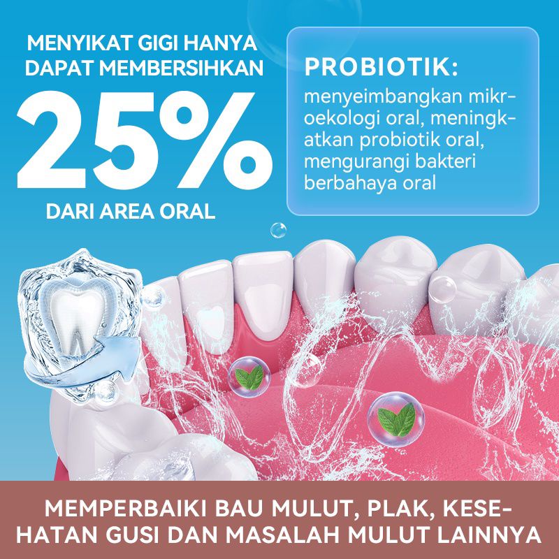 Pemutih Dan Pembersih Karang Gigi Obat Kumur Probiotik Metoo Mouth Wash Fresh Mint Original Memutihkan Gigi Dan Membersihkan Flek Serta Karang Gigi