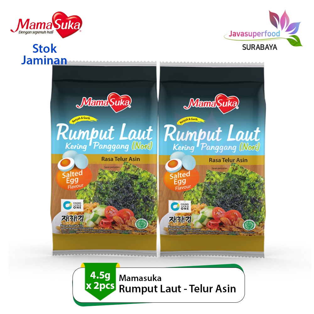 

Mamasuka Rumput Laut Panggang Nori Gim Salted Egg isi 2 bungkus
