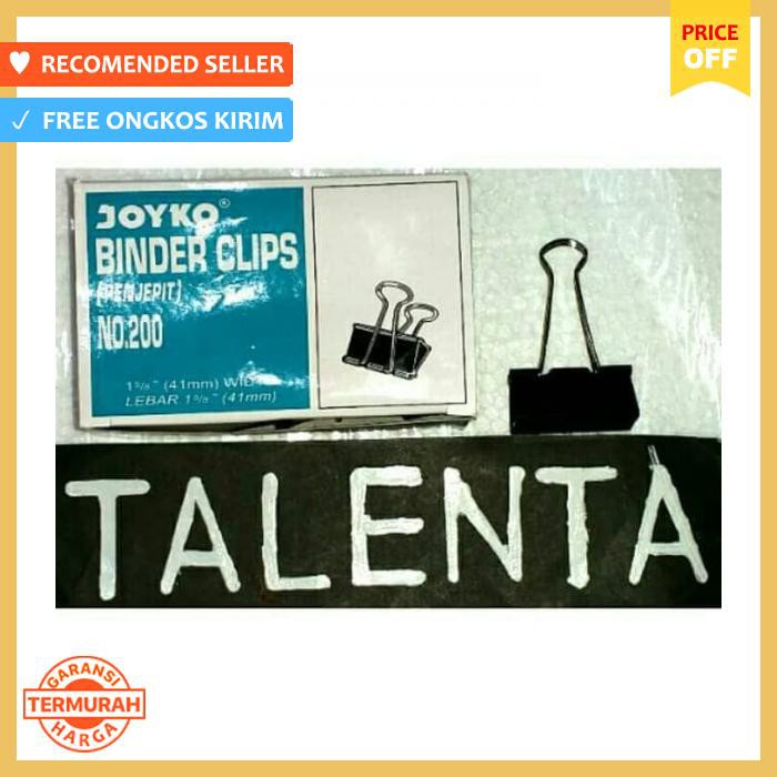 

Klip Kertas - Binder Clip 200 - Pengikat & Perekat