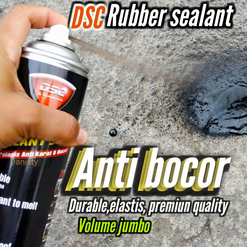 aspal penambal bocor spray / waterproof/ DSC rubber sealant/atap rumah/kolam ikan/asbes/genteng