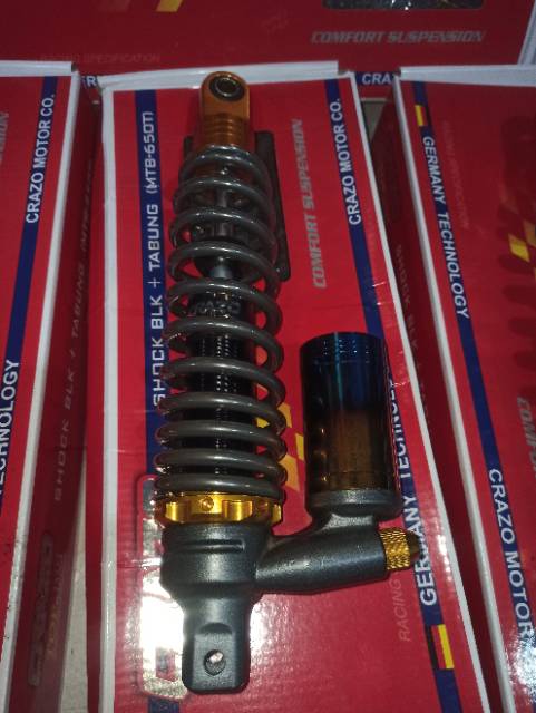 Shockbreaker shock tabung 2 tonn beat fi vario mio ukuran 305 dan 335 mm  crazo