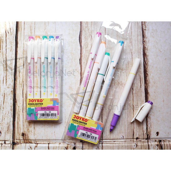 Highlighter | Penanda Joyko Warna Pastel 1 Set 5 Color HL-46