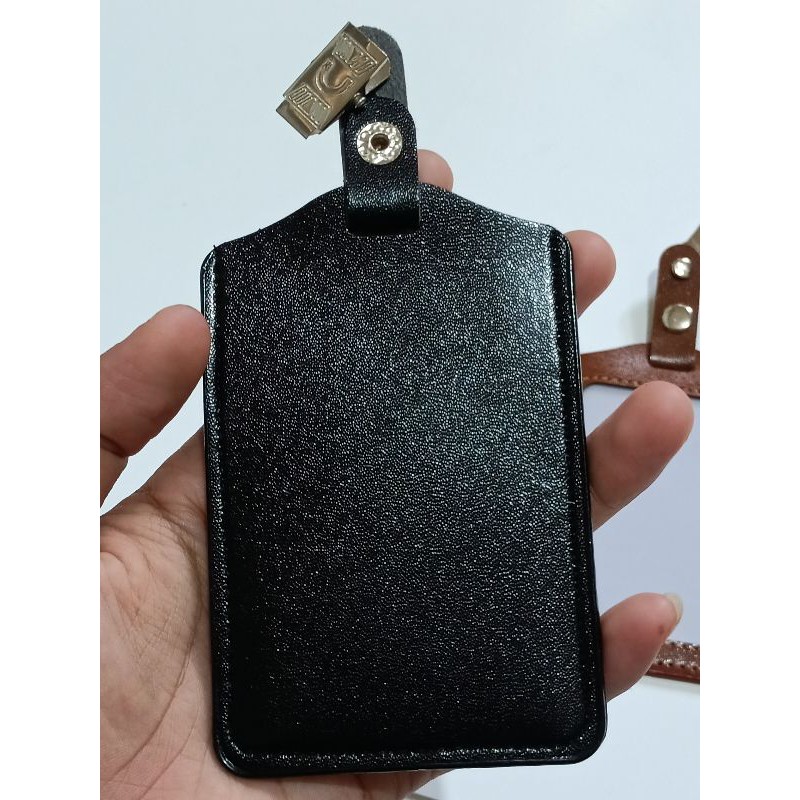 Card holder casing tempat id card KULIT Dijual satuan [READY STOK]