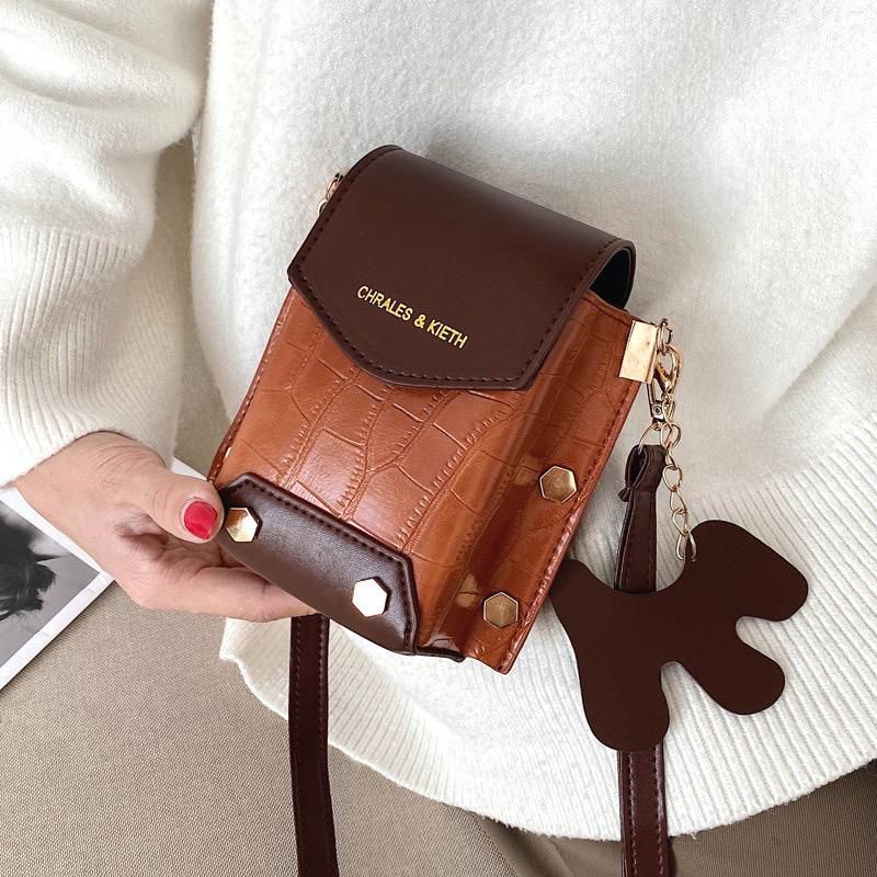 Tas Selempang Croco Retro Mini Slingbag Muat HP Semua Merk