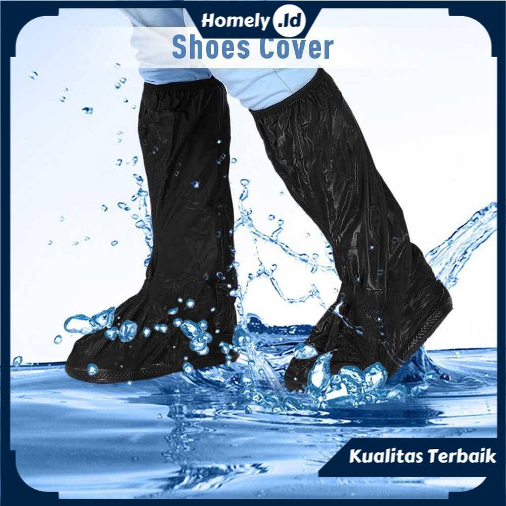 Cover Pelindung Pembungkus Sepatu Panjang Sarung Sepatu Anti Air Hujan Debu Anti Selip Waterproof