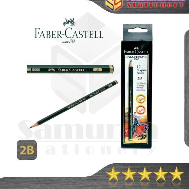 

♙ Pensil Faber-Castell 2B - HB Original / Pensil Kayu Faber Castell 9000 - 2B ™