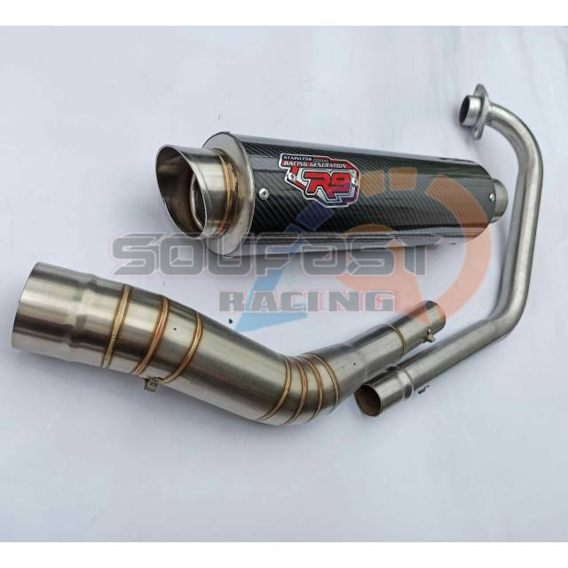 knalpot R9 GSX150 R15 VIXION CBR150R