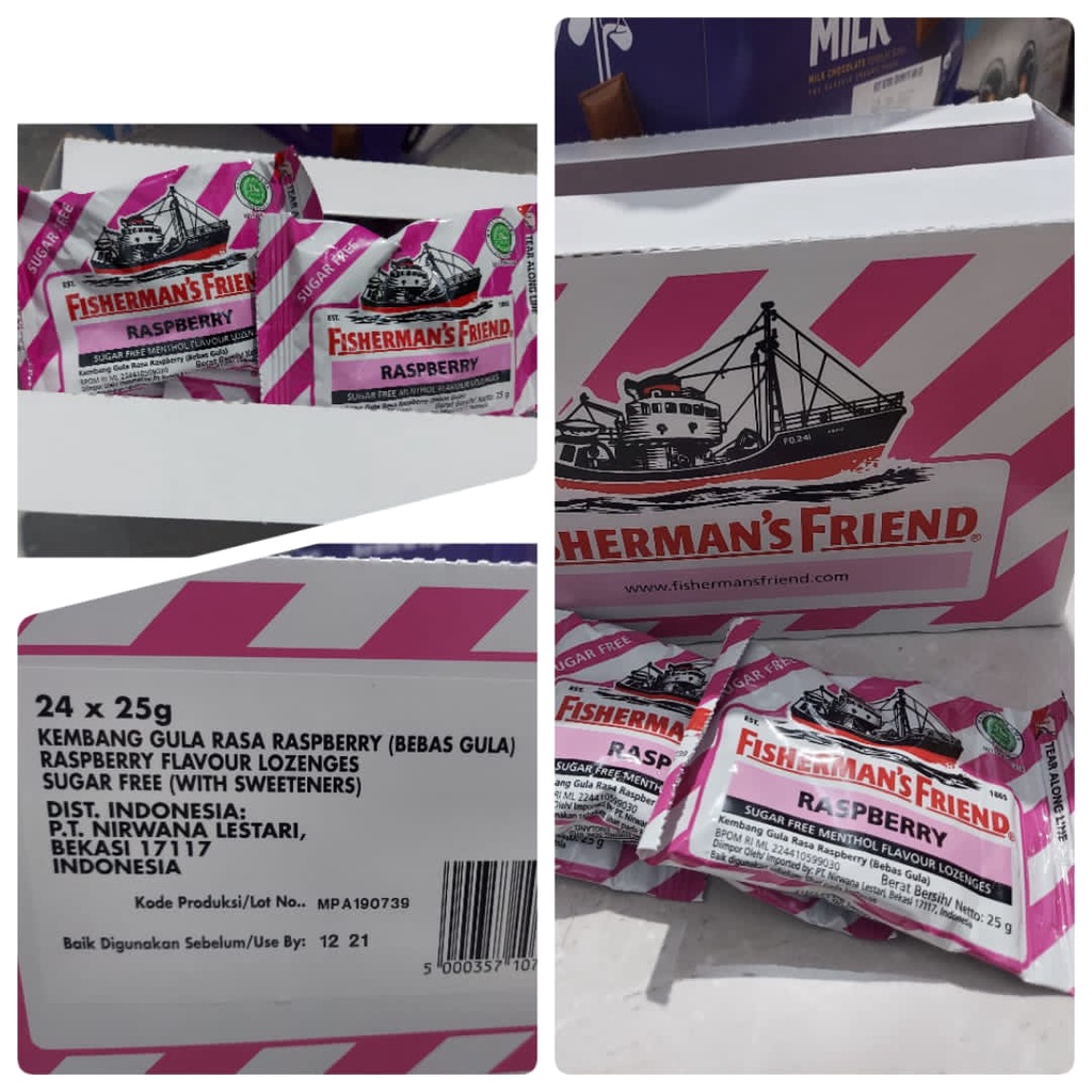

Toserbasby - Permen KAPAL Fisherman Fishermans Friend Friends 25g raspberry