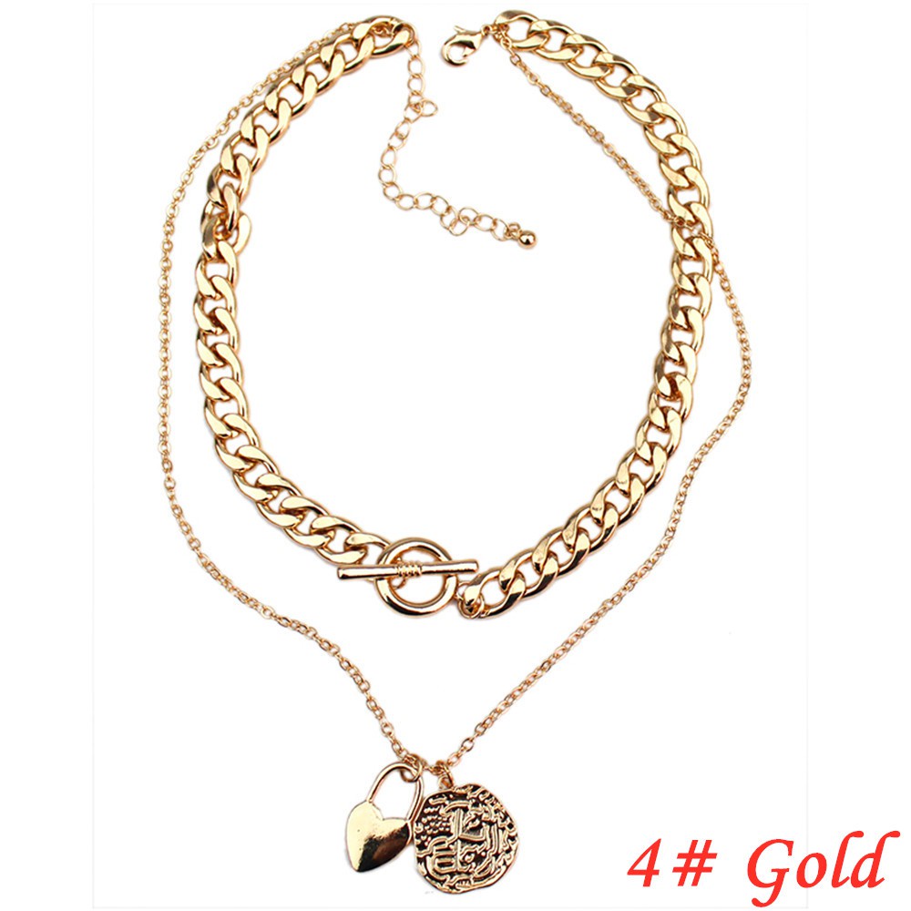 Korean Long Section Pendant Elegant Necklace Women Ladies Simple Accessories Fashion Jewelry Decor-4# Gold