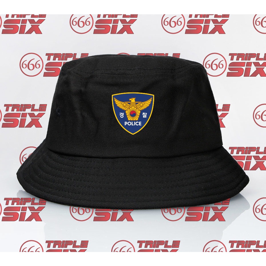 Topi Bucket Police Polisi Korea