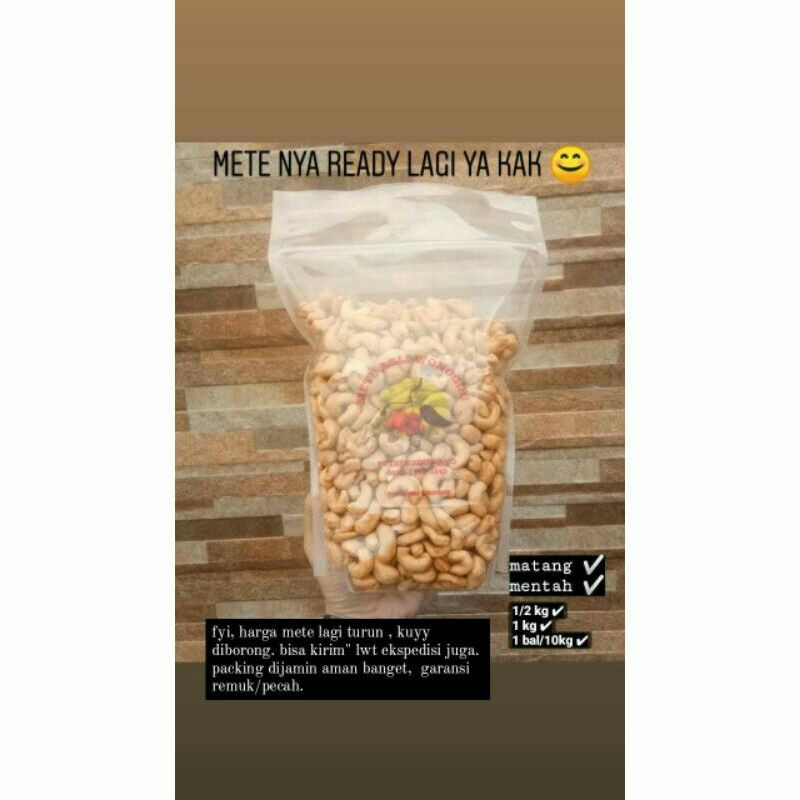 

Kacang Mete Super goreng 1kg asli Wonogiri