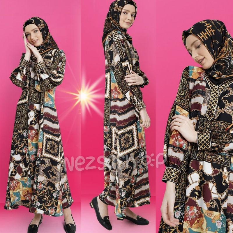Abaya Dress Batik HIKMAT A2572 Original