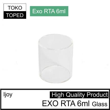 Tabung bahan kaca Ijoy EXO RTAx 6ml replacement warna glass bening