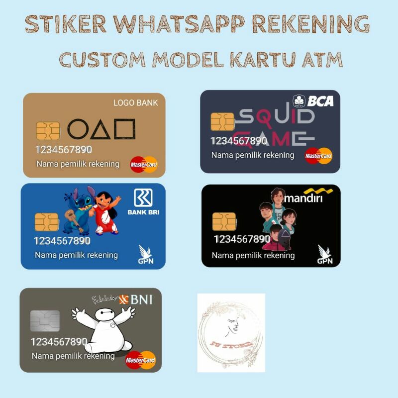 Stiker Whatsapp Nomor Rekening Racun Shopee Promo Indonesia