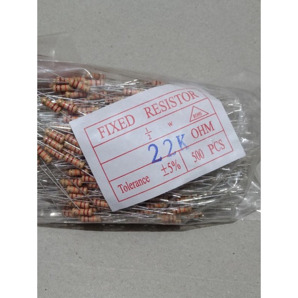 Resistor 22k ohm 1/2watt