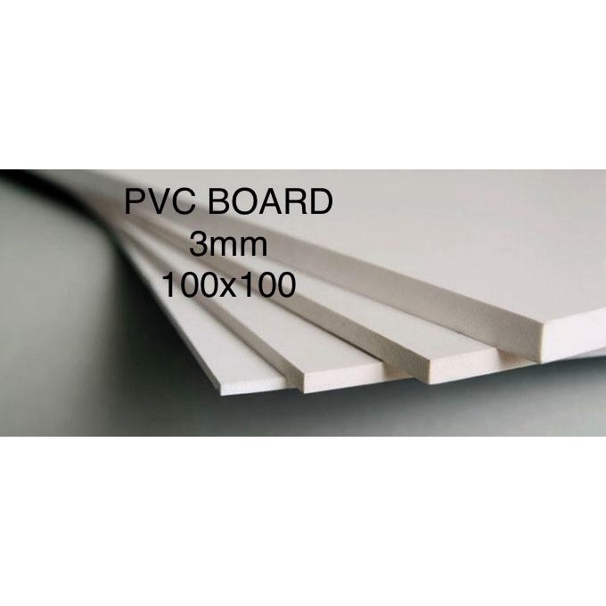 PVC Board/ PVC Foam Board 3mm Ukuran 100 cm x 100 cm