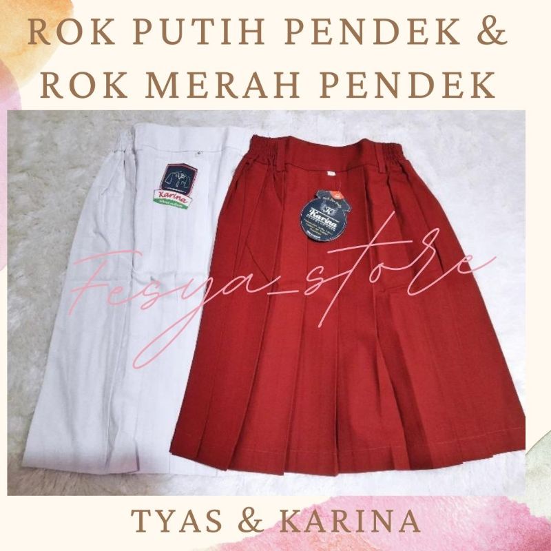 Rok Merah Pendek, Rok Putih Pendek, Rok Pramuka Pendek , Rok Pendek Sekolah, Rok Pendek SD