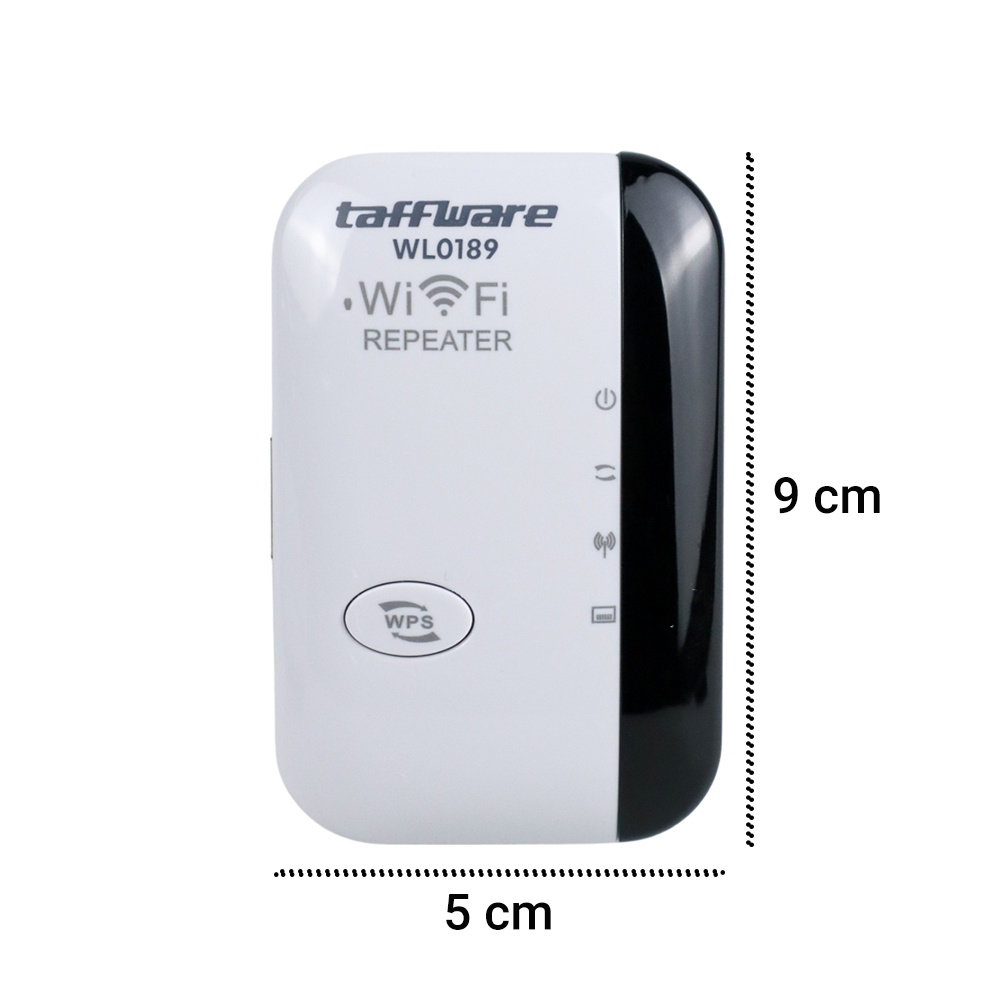 Taffware Wireless-N WiFi Repeater 300Mbps - WL0189 - White