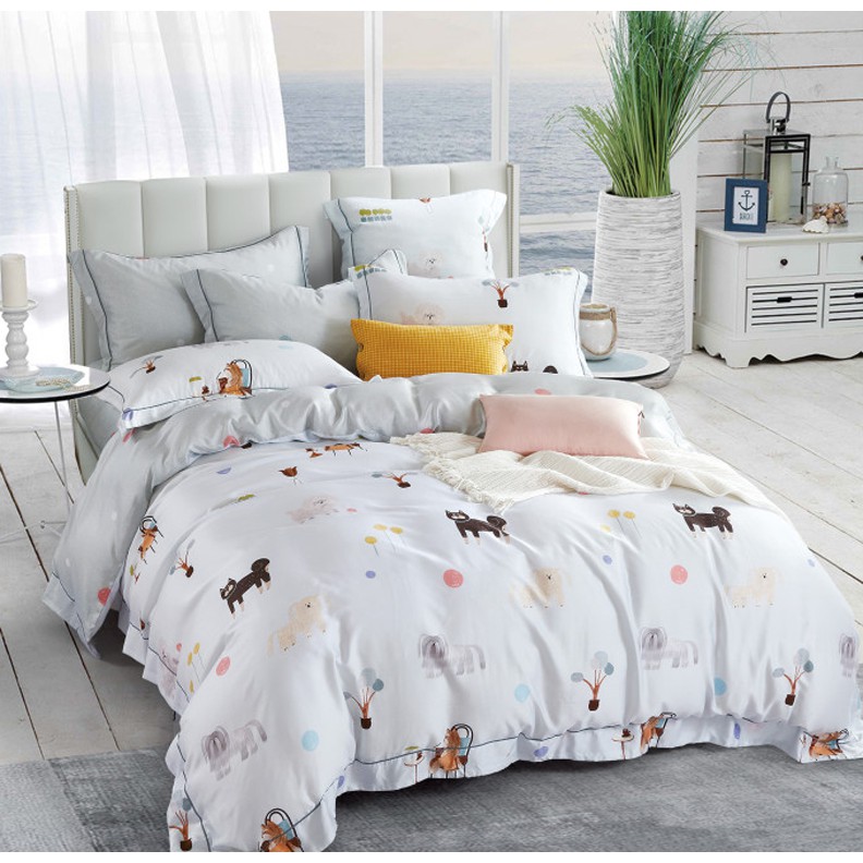 Picasso Sprei Botanic Tencel Shiba Inu