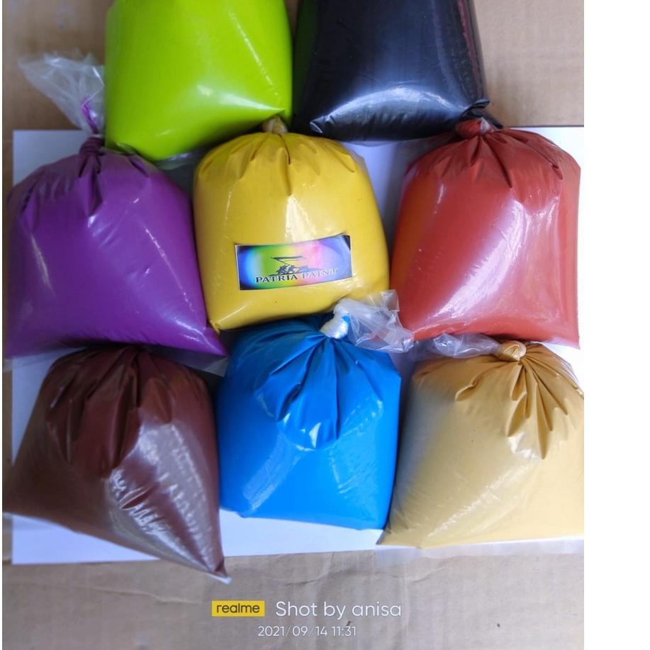 ㅱ cat tembok kiloan INTERIOR berat ½ KG murah 39 warna,putih,abu,merah,hitam,kuning dll ⇒