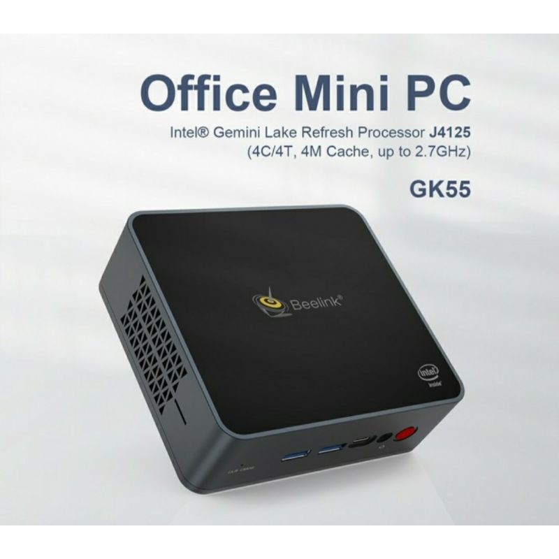 Beelink GK55 Mini PC Intel Quadcore Gemini Lake R J4125 8GB/256GB 3Dual HDMI Dual LAN WIFI