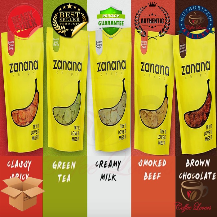 

Zanana Chips - Keripik Pisang 5 Varian Rasa