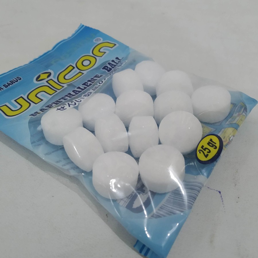 Kapur Barus Kamper Naphthalene Ball Pencegah Serangga Pack Kecil 25g