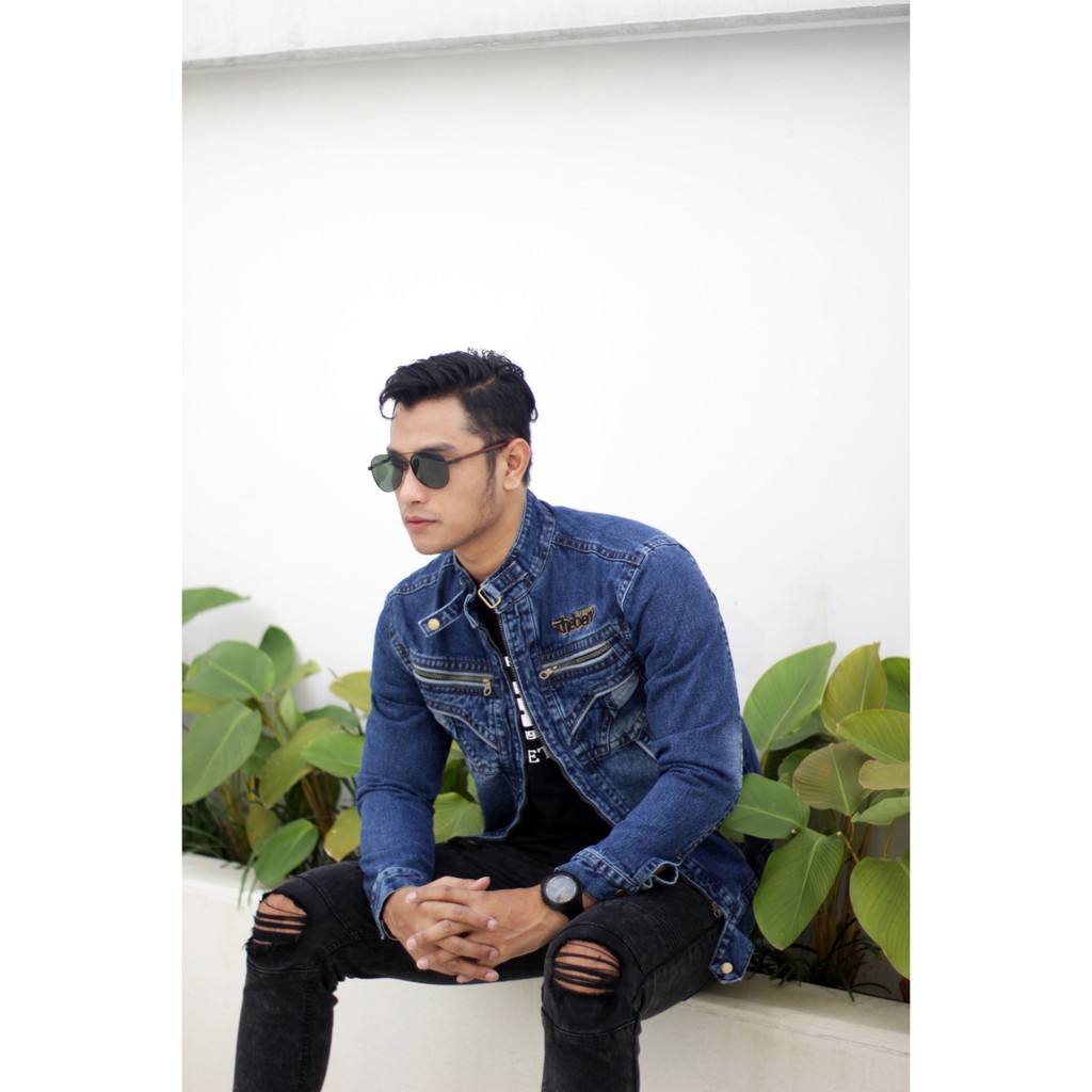 Jaket Jeans Denim Pria Scrup