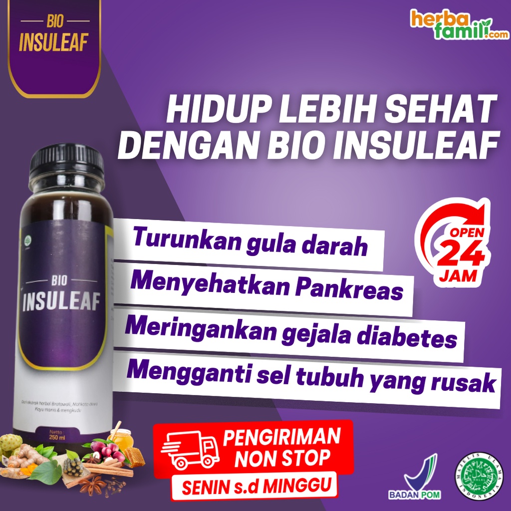 [PROMO] BIO INSULEAF - SOLUSI ATASI GULA DARAH TINGGI - HERBAL ALAMI DIABETES - ORIGINAL BPOM - AMPUH TURUNKAN GULA DARAH TINGGI