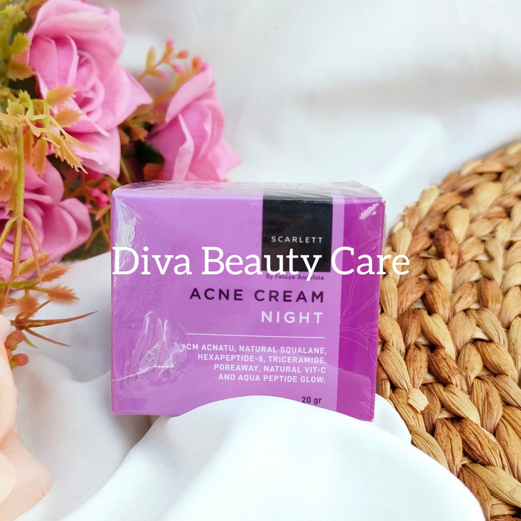 ACNE NIGHT CREAM SCARLETT - CREAM MALAM ACNE