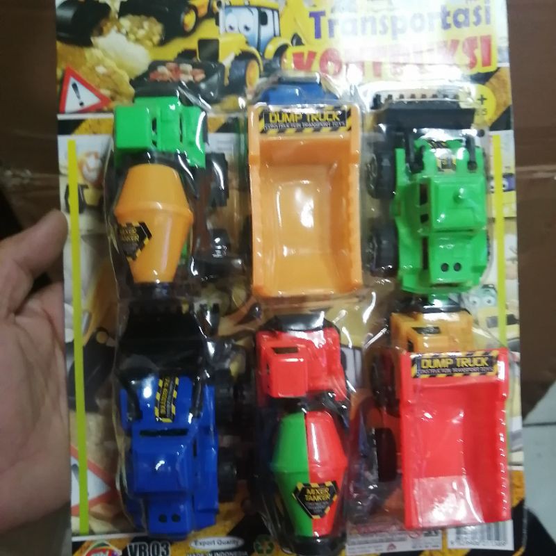 MAINAN TRUK KONTRUKSI ISI 6PCS VR03