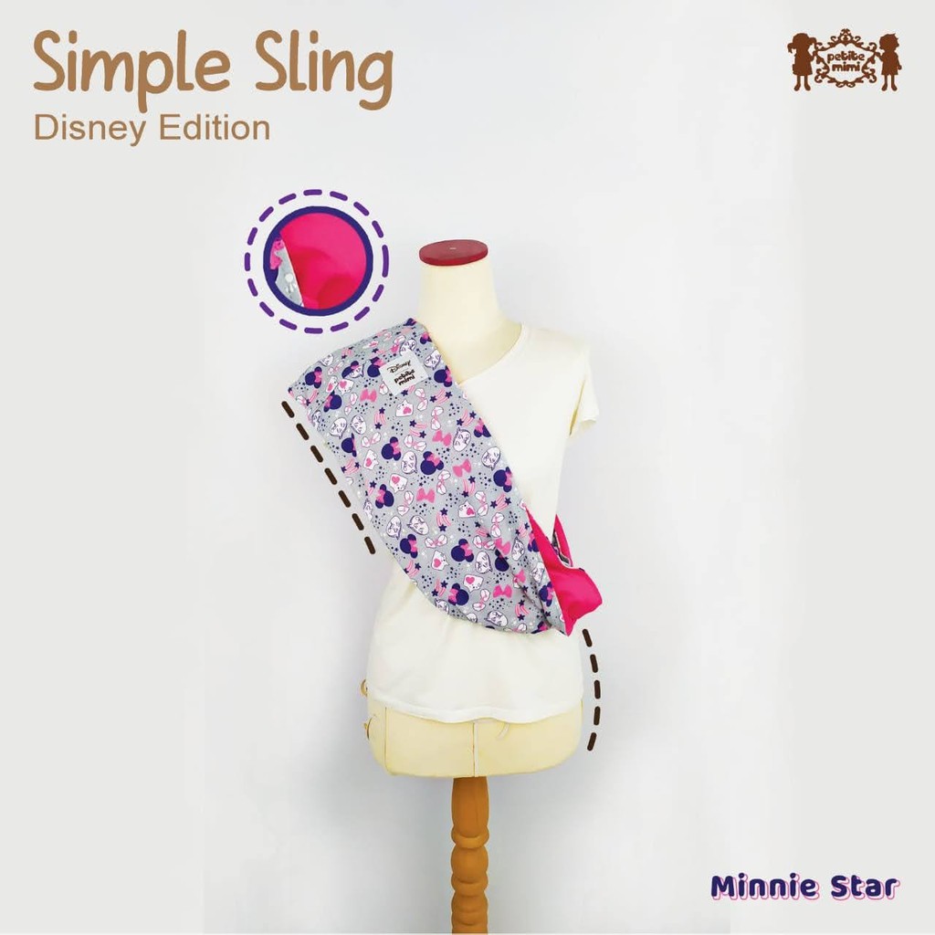 Gendongan Kaos Premium GEOS Petite Mimi Cotton Simple Sling